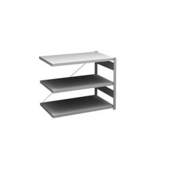 hofe Rayonnage bas emboîtable, galvanisé, hauteur 825 mm, 3 tablettes, rayonnage additionnel, profondeur tablettes 600 mm, charge max. / tablette 140 kg