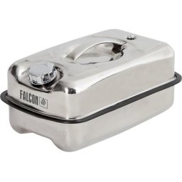FALCON Récipient de collecte plat avec couvercle à visser, inox, capacité 10 l, à partir de 3 pièces