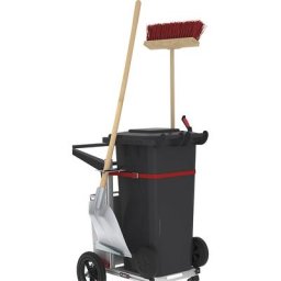 FLORA Chariot de collecte des déchets Carrier Original, pour 1 collecteur de déchets, 80 - 240 l, avec ustensiles, h x l x L 98 x 68 x 85 mm