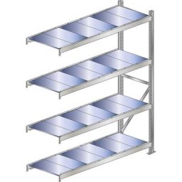 SCHULTE Rayonnage extra-large, charge max. par tablette 500 kg, largeur tablettes 2000 mm, rayonnage additionnel, hauteur 2500 mm, profondeur 600 mm