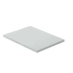LISTA Tablette faîtière en tôle d'acier, l x p 890 x 1260 mm, charge max. / tablette 100 kg, gris clair
