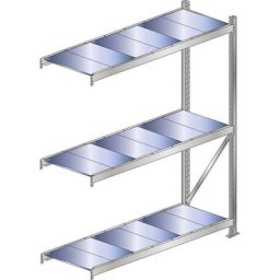 SCHULTE Rayonnage extra-large, charge max. par tablette 500 kg, largeur tablettes 2500 mm, rayonnage additionnel, hauteur 2000 mm, profondeur 1000 mm