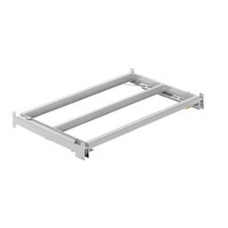 LISTA Tablette coulissante, l x p 1290 x 860 mm, charge max. / tablette 1000 kg, coulissant à 65 % de la profondeur, gris clair
