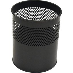 Corbeille à papier ronde, capacité 15 l, h x Ø 320 x 260 mm, noir, à partir de 3 pièces