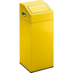 eurokraft pro Collecteur de tri, capacité 45 l, l x h x p 320 x 790 x 320 mm, jaune trafic