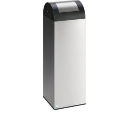 VAR Collecteur de tri auto-extinguible, capacité 89 l, l x h x p 320 x 1045 x 320 mm, inox