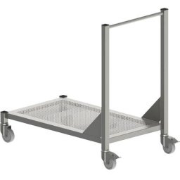 Table mobile pour salle blanche, en inox, 1 niveau, longueur 800 mm