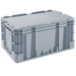 Caisses-palettes en polypropylène, capacité 60 l, dim. ext. L x l x h 600 x 400 x 320 mm, gris