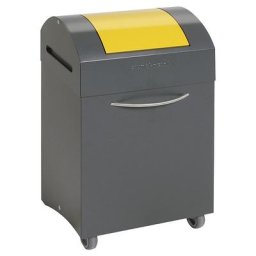 Collecteur de tri ignifuge, capacité 45 l, l x h x p 380 x 650 x 320 mm, ouverture jaune sécurité