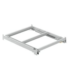 LISTA Tablette coulissante, l x p 890 x 1260 mm, charge max. / tablette 800 kg, coulissant à 65 % de la profondeur, gris clair