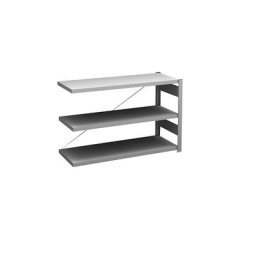hofe Rayonnage bas emboîtable, galvanisé, hauteur 825 mm, 3 tablettes, rayonnage additionnel, profondeur tablettes 500 mm, charge max. / tablette 185 kg