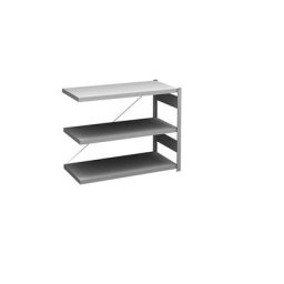 hofe Rayonnage bas emboîtable, galvanisé, hauteur 825 mm, 3 tablettes, rayonnage additionnel, profondeur tablettes 500 mm, charge max. / tablette 140 kg