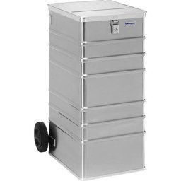 Gmöhling Bac de collecte en alu pour supports de données, h x l x p 1010 x 575 x 690 mm, avec fente