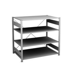 hofe Rayonnage bas emboîtable, galvanisé, hauteur 1200 mm, 4 tablettes, rayonnage de base, profondeur tablettes 800 mm, charge max. / tablette 190 kg