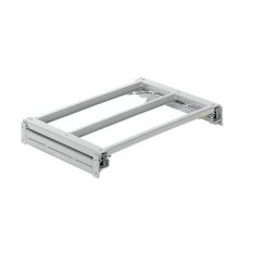 LISTA Tablette coulissante, l x p 1290 x 860 mm, charge max. / tablette 1000 kg, coulissant à 100 % de la profondeur, gris clair