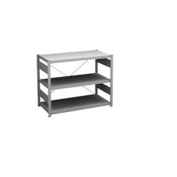 hofe Rayonnage bas emboîtable, galvanisé, hauteur 825 mm, 3 tablettes, rayonnage de base, profondeur tablettes 500 mm, charge max. / tablette 140 kg