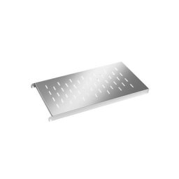 Tablette en inox, tablette d'angle perforée, l x p 740 x 440 mm