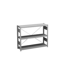 hofe Rayonnage bas emboîtable, galvanisé, hauteur 825 mm, 3 tablettes, rayonnage de base, profondeur tablettes 300 mm, charge max. / tablette 150 kg