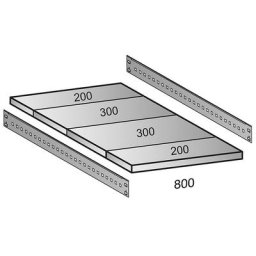 Tablette pour rayonnage emboîtable CLEANA, largeur tablettes 800 mm, profondeur 1000 mm
