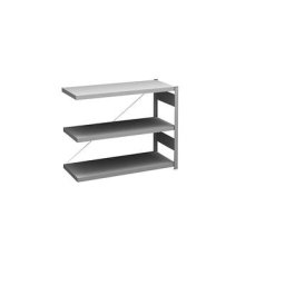 hofe Rayonnage bas emboîtable, galvanisé, hauteur 825 mm, 3 tablettes, rayonnage additionnel, profondeur tablettes 400 mm, charge max. / tablette 145 kg