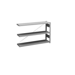 hofe Rayonnage bas emboîtable, galvanisé, hauteur 825 mm, 3 tablettes, rayonnage additionnel, profondeur tablettes 300 mm, charge max. / tablette 175 kg