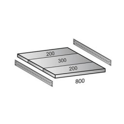 Tablette pour rayonnage emboîtable industriel, largeur tablettes 800 mm, profondeur 700 mm