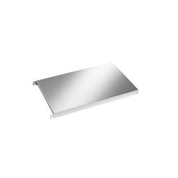 Tablette en inox, tablette d'angle pleine, l x p 640 x 440 mm