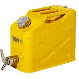FALCON Récipient de collecte avec robinet doseur, tôle d'acier, capacité 10 l