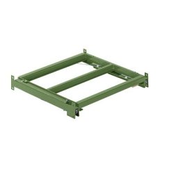 LISTA Tablette coulissante, l x p 890 x 860 mm, charge max. / tablette 1000 kg, coulissant à 65 % de la profondeur, vert réséda