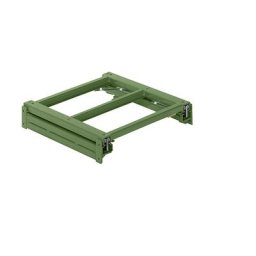 LISTA Tablette coulissante, l x p 890 x 860 mm, charge max. / tablette 1000 kg, coulissant à 100 % de la profondeur, vert réséda