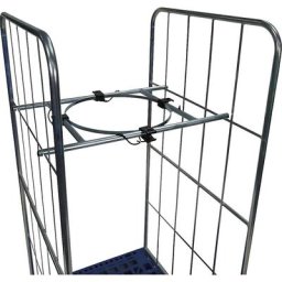 Cadre de collecte de films d'emballage, pour roll-conteneur, galvanisé