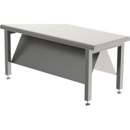 Banc en inox avec tablette pour chaussures, double face, 2 tablettes inclinées pour chaussures, longueur 1100 mm, pour 4 paires de chaussures par tablette