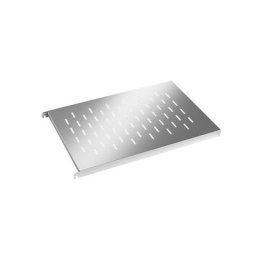 Tablette en inox, tablette d'angle perforée, l x p 740 x 540 mm