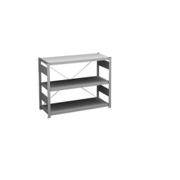 hofe Rayonnage bas emboîtable, galvanisé, hauteur 825 mm, 3 tablettes, rayonnage de base, profondeur tablettes 400 mm, charge max. / tablette 145 kg