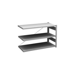 hofe Rayonnage bas emboîtable, galvanisé, hauteur 825 mm, 3 tablettes, rayonnage additionnel, profondeur tablettes 600 mm, charge max. / tablette 190 kg