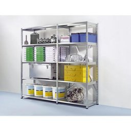 Rayonnage emboîtable pour le stockage et l'industrie, largeur tablette 1000 mm, 5 tablettes, rayonnage additionnel profondeur 600 mm