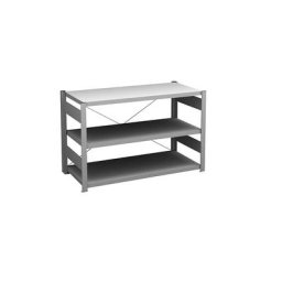 hofe Rayonnage bas emboîtable, galvanisé, hauteur 825 mm, 3 tablettes, rayonnage de base, profondeur tablettes 600 mm, charge max. / tablette 190 kg