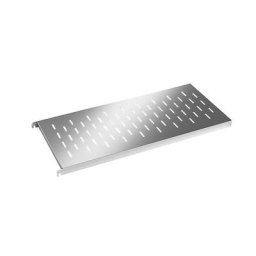 Tablette en inox, tablette d'angle perforée, l x p 940 x 440 mm