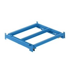 LISTA Tablette coulissante, l x p 1290 x 1260 mm, charge max. / tablette 800 kg, coulissant à 65 % de la profondeur, bleu clair