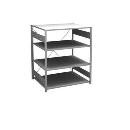 hofe Rayonnage bas emboîtable, galvanisé, hauteur 1200 mm, 4 tablettes, rayonnage de base, profondeur tablettes 800 mm, charge max. / tablette 130 kg