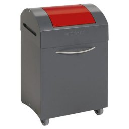 Collecteur de tri ignifuge, capacité 45 l, l x h x p 380 x 650 x 320 mm, ouverture rouge feu