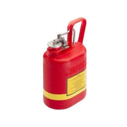 Justrite Récipient de collecte en polyéthylène, capacité 4 l, rouge