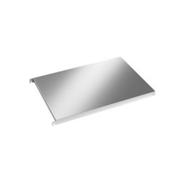 Tablette en inox, tablette d'angle pleine, l x p 740 x 540 mm