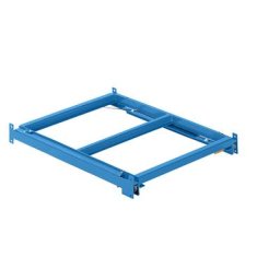 LISTA Tablette coulissante, l x p 890 x 1260 mm, charge max. / tablette 800 kg, coulissant à 65 % de la profondeur, bleu clair
