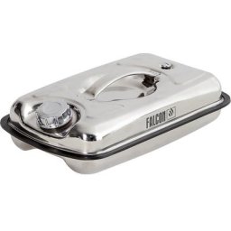 FALCON Récipient de collecte plat avec couvercle à visser, inox, capacité 5 l, à partir de 3 pièces