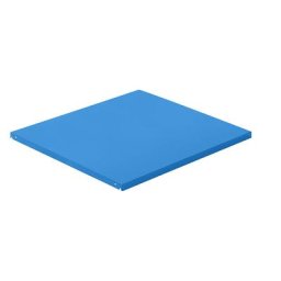 LISTA Tablette faîtière en tôle d'acier, l x p 1290 x 1260 mm, charge max. / tablette 100 kg, bleu clair