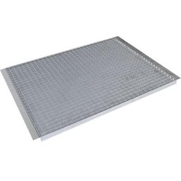 eurokraft pro Tablette pour rayonnages à palettes, tablette en caillebotis, pour longueur longerons 2700 mm, profondeur rayonnage 750 mm