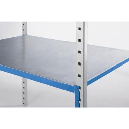 Revêtement de tablette en acier, pour rayonnage emboîtable à tablettes tubulaires, lot de 2, l x p 960 x 795 mm