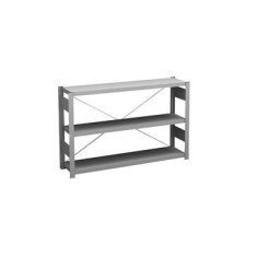 hofe Rayonnage bas emboîtable, galvanisé, hauteur 825 mm, 3 tablettes, rayonnage de base, profondeur tablettes 300 mm, charge max. / tablette 175 kg