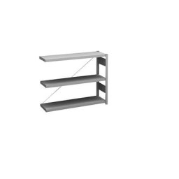 hofe Rayonnage bas emboîtable, galvanisé, hauteur 825 mm, 3 tablettes, rayonnage additionnel, profondeur tablettes 300 mm, charge max. / tablette 150 kg